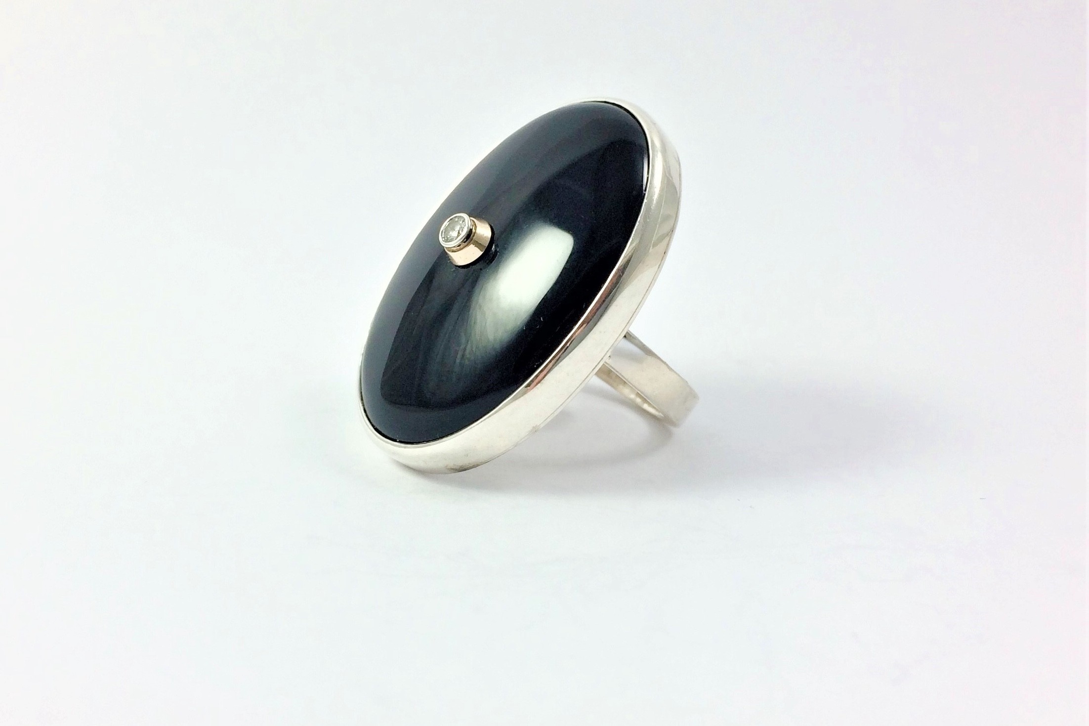 Black Agate Ring